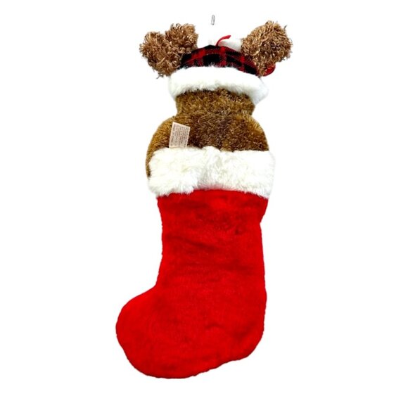 Vintage Dan Dee Musical Puppy Dog Christmas Stocking 23 Inch SINGS See VIDEO! - Picture 4 of 8